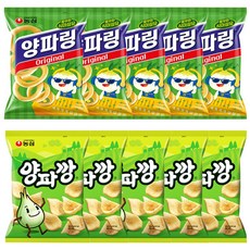 농심 스낵 양파링 80g + 양파깡 83g 5개씩, 10개, 163g