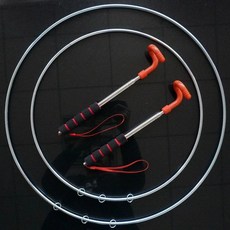 전통 굴렁쇠 민속놀이 완구 어린이 야외놀이 학교체육 스테인리스 철재 회전놀이 운동장 교구 추억 장난감 굴렁쇠세트, 정강 두꺼움 3850cm 원형 신축, 1개