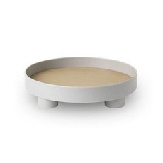 향수트레이 원형 테이블용 쟁반 향수, 라이트그레이