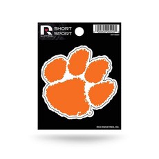 Rico Industries NCAA LSU 타이거스 다이 컷 팀 로고 쇼트 스포츠 스티커, 클렘슨 타이거스