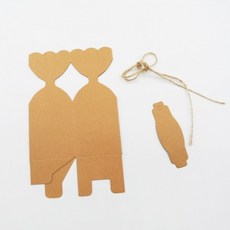 [1309]DIY 심플 미니 선물 상자 소품 박스 크라프트지 상자, 상세페이지 참조, 1개