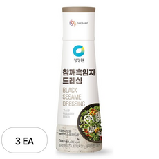 청정원 참깨흑임자 드레싱, 300g, 3개