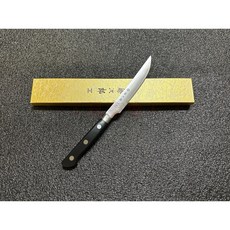 工具家達人 藤次郎 日本製 F-797 牛排刀 120mm 牛肉刀 牛扒刀 釣魚刀 牛刀 魚刀, 1個, Black