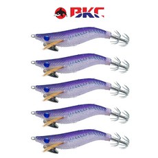 백경 이카플렉스 2.2호 한치에기 퍼플 5마리, 1세트, 7g, 퍼플 5마리세트