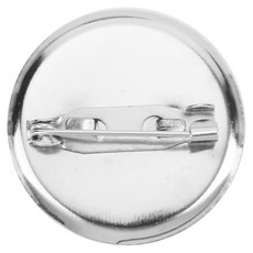 프루아 코사지핀 브로치핀 부자재, 100개, 실버 원형 30mm