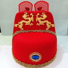 錦衣衛狀元官帽成人寶寶帽子烏紗帽新郎官皇帝頭冠兒童古代帽子, 1個, 帽翅一對,兒童可調節