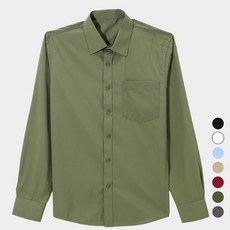 텐클로 빅사이즈( 상의90-130까지) 남녀공용 오버핏 긴팔 링클프리 남방 TC-409