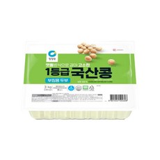 청정원 국산콩 부침용 두부, 1개, 3kg