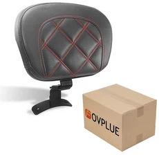 Harley Touring CVO 스트리트 글라이드 로드 킹 울트라 클래식 블랙 레드 오렌지 스티칭 용 프론트 드라이, 02 Backrest Style A