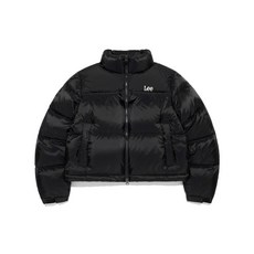 LEE 노윤서 착장 우먼 릿지 크롭 다운 블랙