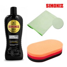 시모나이즈 다이아몬드왁스&왁스타월&폴리싱왁싱패드, 1개
