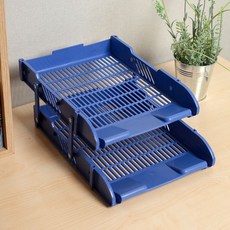 2단 서류바구니 서류정리함 문서보관함 보관 사무실 대표 서재 책상 서류 문서 정리 임원 함 트레이 dew+6685TE