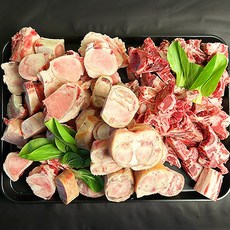 원가 대 방출!! 한우 우족 1.5kg + 사골 1.5kg + 모둠뼈 1kg 찜 탕 수육 곰탕 보양식 4kg 세트, 1세트, 한우 우족 세트 4kg