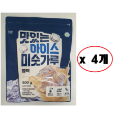 일일곡식 맛있는 아이스 미숫가루 블랙, 4개, 500g