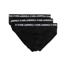칼 라거펠트 로고 웨이스트밴드 복서 브리프 3팩 세트