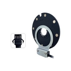 전기 자전거 마그네틱 파워 센서 36/48V 페달 보조 센서 F-8C 자석 듀얼 홀 센서 PAS 시스템 ebike 부품, 검은색