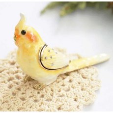 日本 piearth 小鳥首飾盒 珠寶盒 飾品盒 收納盒 戒指 飾品 擺飾, 1個