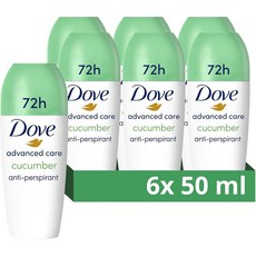 영국 도브 우먼 여성 어드벤스 케어 큐컴버 오이 데오드란트 스틱, 6개, 50ml