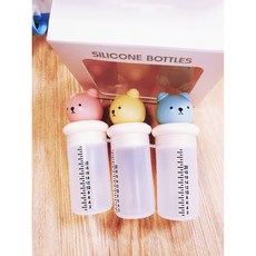 모던하우스 플래티넘 실리콘 투약병 3P 세트, 1개, 사진참조