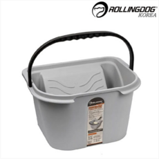 (롤링독) 페인트 버킷 9인치 8L/ 플라스틱 도색통 롤러판 빠레트 로라 DIY, 1