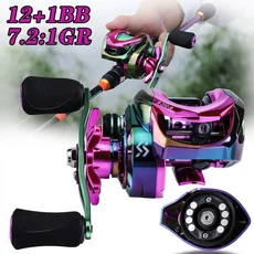 베이트 캐스팅 낚시 릴 최대 드래그 8kg 베이스 파이크 태클을 위한 초경량, 01 검정색