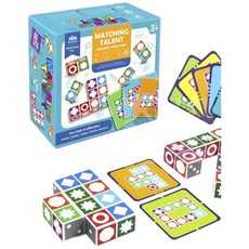 ※旭陽教育用品社※配對達人桌遊教具 邏輯思維拼圖 親子互動玩具 空間邏輯思維 配對大師 益智玩具 啟蒙玩具, 多色, 1套, 4人