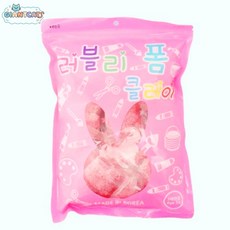 분홍 폼클레이 10g 소포장 국산 점토 촉감놀이 슬라임 만들기 핑크색 미술 재료 자이언트캣