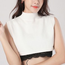 반 페이크 페이크목티 목만있는 목폴라 패션아이템 목토시 넥워머 목티, 상품선택, 화이트