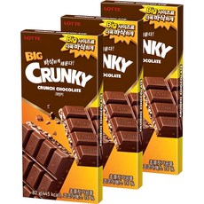 LOTTE 樂天 大塊脆心巧克力, 82g, 3片