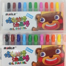 BAILE 12色炫彩油畫棒, 1個, 一盒入