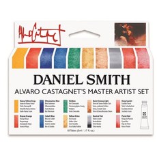 DANIEL SMITH 수채화 세트 5ml 튜브 - Alvaro Castagnet 수채화 세트 - 튜브 10개 285610016 골드 4.5ml(0.17액량 온스) (10, DANIEL SMITH 수채화 세트 5ml 튜브 - A