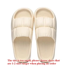 여성을위한 부드러운 바닥 슬리퍼 홈 욕실 홈 목욕 남성용 미끄럼 방지 커플 여름 샌들 여름 해변 착용 편, 05 White, 02 36-37, 1개