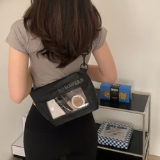 Surfby超大型大容量多功能腰包手機斜背防水包, 黑色, 1個