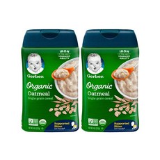 거버 오가닉 오트밀 이유식 1단계 227g 2팩, 상세참조, 1개