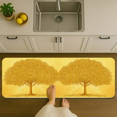 룰루홈 규조토 발매트 욕실 화장실 주방 재물운 금전운, 황금나무 돈나무