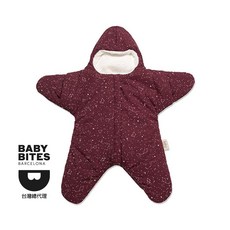 Baby Bites 嬰幼兒連身睡袋 葡萄紅小海星, 1個, 輕量版