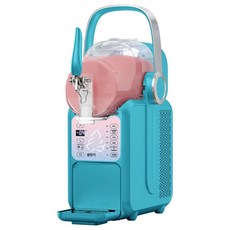 Esrang상점 아이스크림기계 슬러시기계 젤라또 카페, 1001ml-1500ml, 그린 기계 + 2팩 랜덤 맛, 기본 색상