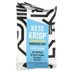 KETO KRISP 杏仁奶油巧克力脆片蛋白棒, 1個, 51g