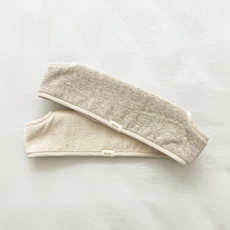 [국내브랜드] 피그로니 오가닉 앞침받이 무형광 양면 아기띠 앞보기침받이, 오트밀, 1개