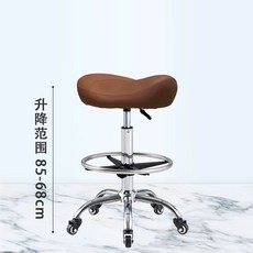 높은의자 키다리 높이조절 원목 키높이의자 다이닝 식탁, E. 브라운 등받이 + 발 68-85