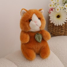 특이한 아기 팬더 레서판다 애착인형 귀여운 동물인형 호주, 1세트, 노란고양이