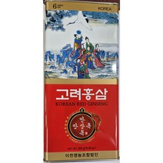 (국가지정검사소) 국산 100% 고려홍삼 캔홍삼 6년근 특대 300g 10뿌리이하 가능