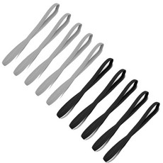 10Pcs 컬러 여성 남성 요가 머리띠 스포츠 미끄럼 방지 탄성 고무 헤어 액세서리, x 10pcs 2