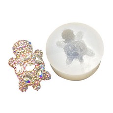 HUANGANG 디테일한 다이아몬드 거북이 실리콘 몰드 휴대용 장식 몰드 현실적인 장식품 제작을 위해 설계 280719 8855579616, C