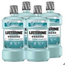 好市多李施德霖無酒精漱口水750毫升*4瓶, 4個, 750ml