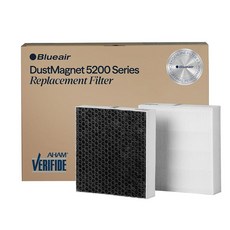 BLUEAIR DustMagnet 5200 시리즈 콤보 필터 DustMagnet 5240i 5210i 가정용 공기 청정기 먼지 바이러스 박테리아 연기 및 알레르기용 정