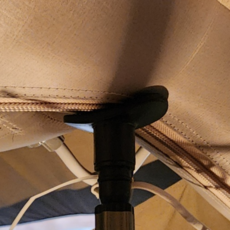 에어빔 텐트 폴대 받침대 겨울 장박 지지대 4종 무너짐 방지 내경 8mm, 라운드 라지