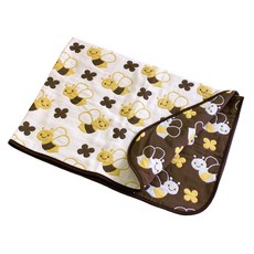 hiorie(히오리에) 일본제 5중 거즈 베이비 켓 쿼터 사이즈 꿀벌 아기 가제켓