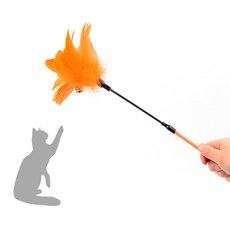 소담해 깃털 스틱 고양이 장난감 고양이방울장난감