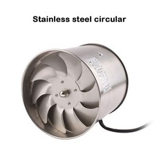 환풍기 창문형 창문 화장실 업소용 욕실 창틀 주방 업소용환풍기 벽면형 DMWD 46 인치 배기 팬 벽 창 덕트 부스터 환기 송풍기 배기기 공기 청소 통풍구, Silver Round